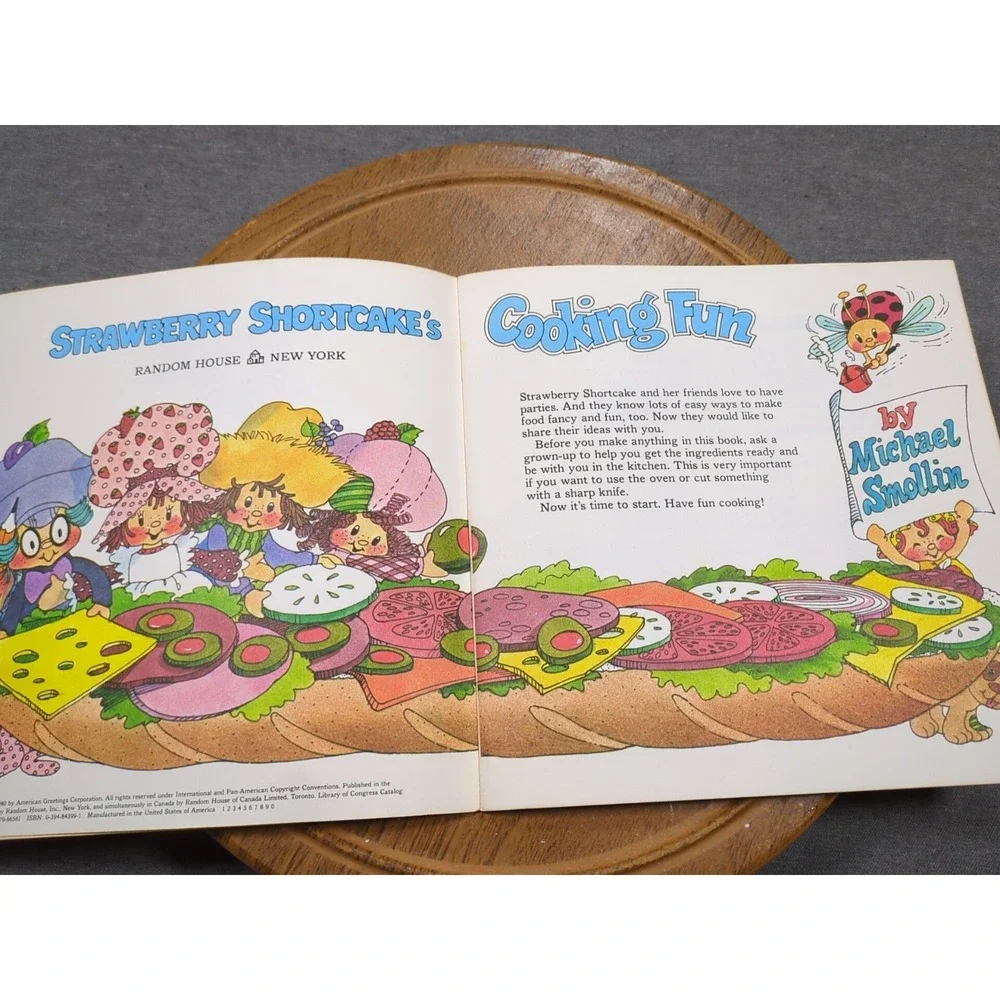 Strawberry Shortcakes Cooking Fun Vintage 1980 Cookbook Random House 1st edition